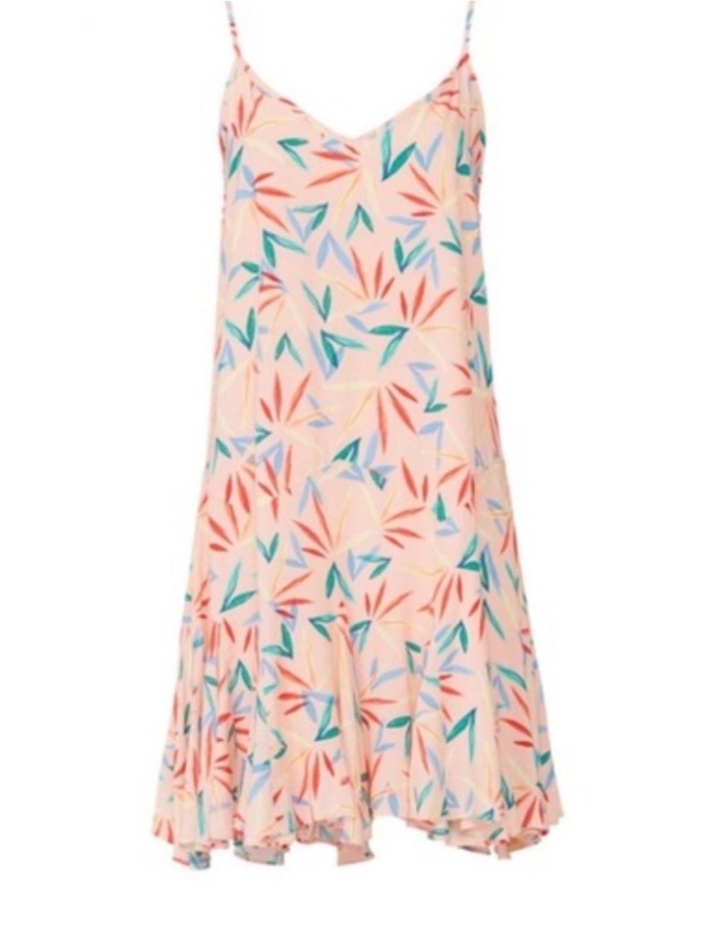 Yumi Kim ' Peach Floral Slip Dress with Spaghetti Straps
